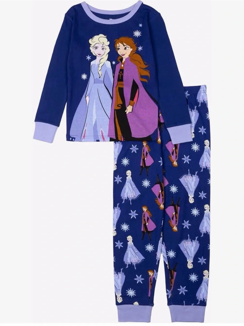 Disney Girls' Princess Pajama Sets - Mint Green & Navy